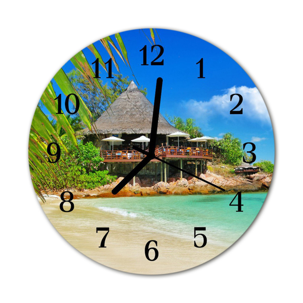 Reloj de vidrio Isla