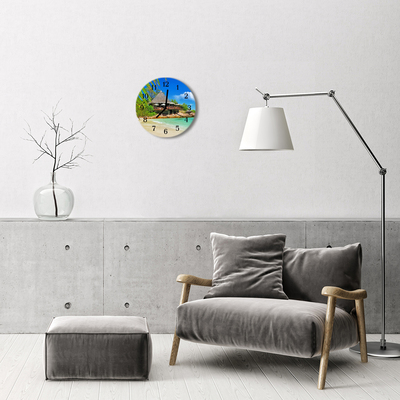 Reloj de vidrio Isla