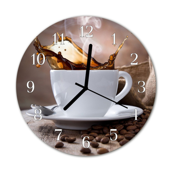 Reloj de vidrio Café