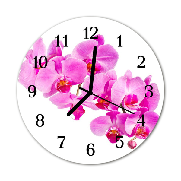 Reloj de vidrio Orquídea