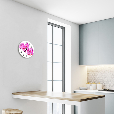 Reloj de vidrio Orquídea
