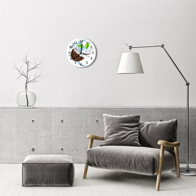 Reloj de vidrio Nuez de coco
