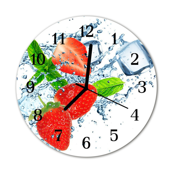 Reloj de vidrio Fresas