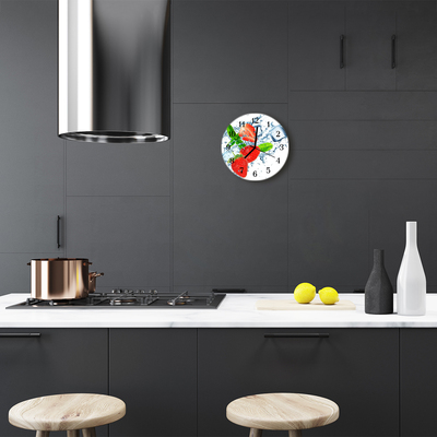 Reloj de vidrio Fresas