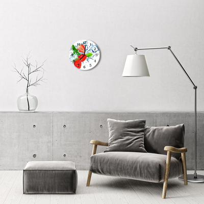 Reloj de vidrio Fresas