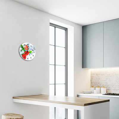 Reloj de vidrio Fresas