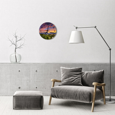 Reloj de vidrio Paisaje
