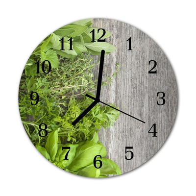 Reloj de vidrio Hierbas