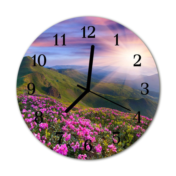 Reloj de vidrio Paisaje