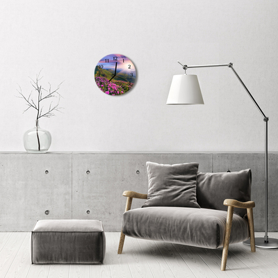 Reloj de vidrio Paisaje