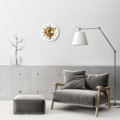 Reloj de vidrio Árbol de flores