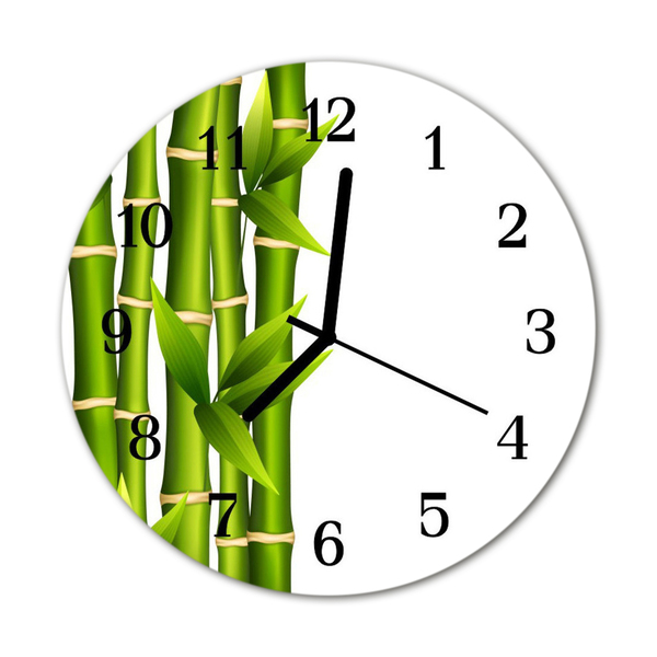 Reloj de vidrio Bambú