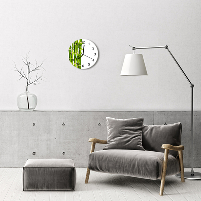 Reloj de vidrio Bambú