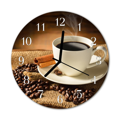 Reloj de vidrio Café
