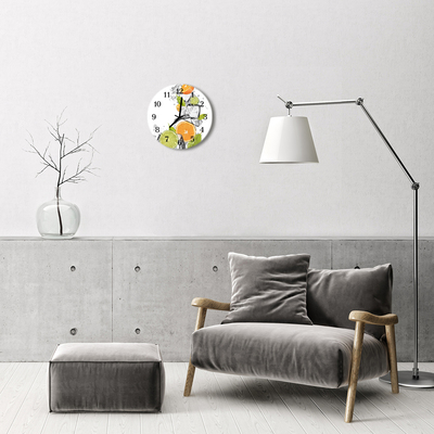 Reloj de vidrio Cítricos