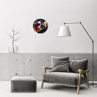Reloj de vidrio Orquídea