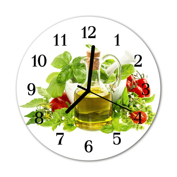 Reloj de vidrio Albahaca hierbas
