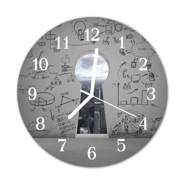 Reloj de vidrio Cerradura