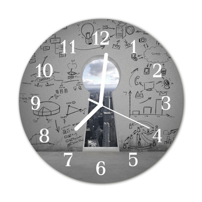 Reloj de vidrio Cerradura