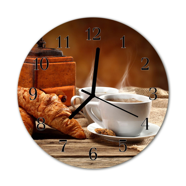 Reloj de vidrio Café panecillo