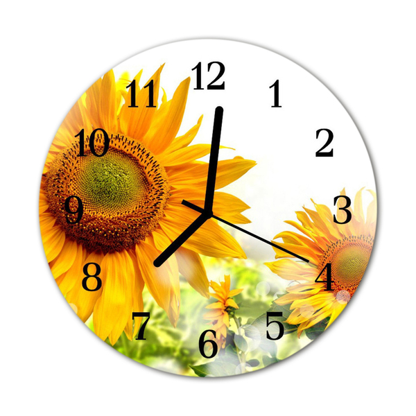 Reloj de vidrio Girasol
