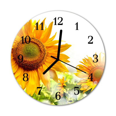 Reloj de vidrio Girasol