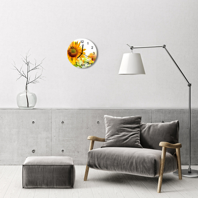 Reloj de vidrio Girasol