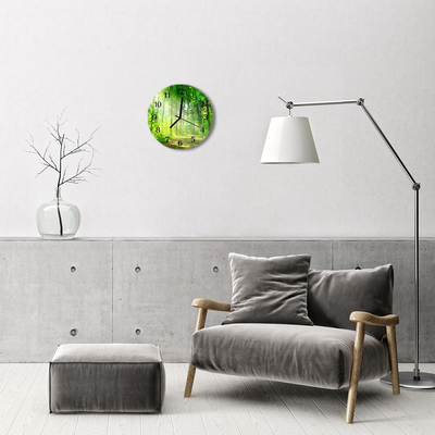 Reloj de vidrio Naturaleza bosque
