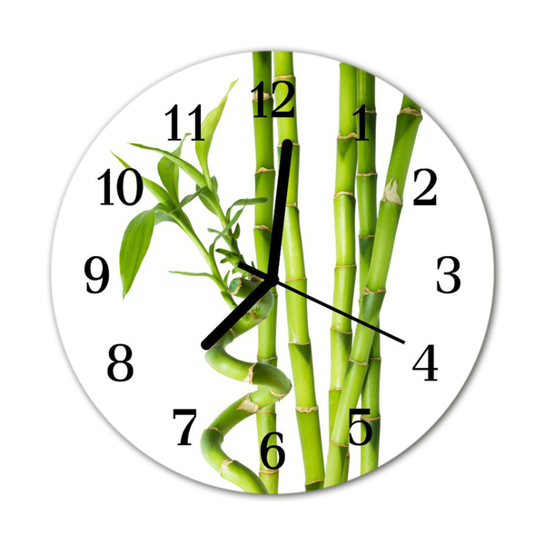 Reloj de vidrio Bambú