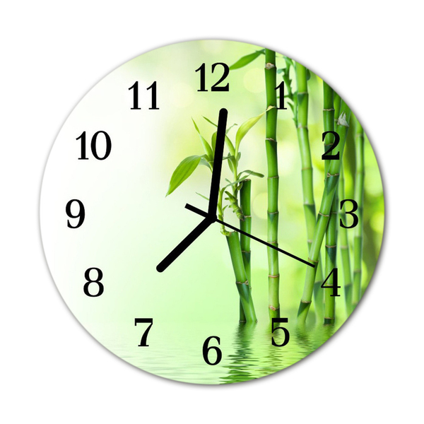 Reloj de vidrio Bambú