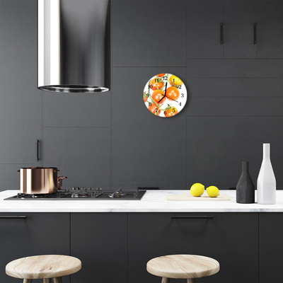 Reloj de vidrio Tomates