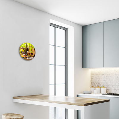 Reloj de vidrio Uvas para el vino