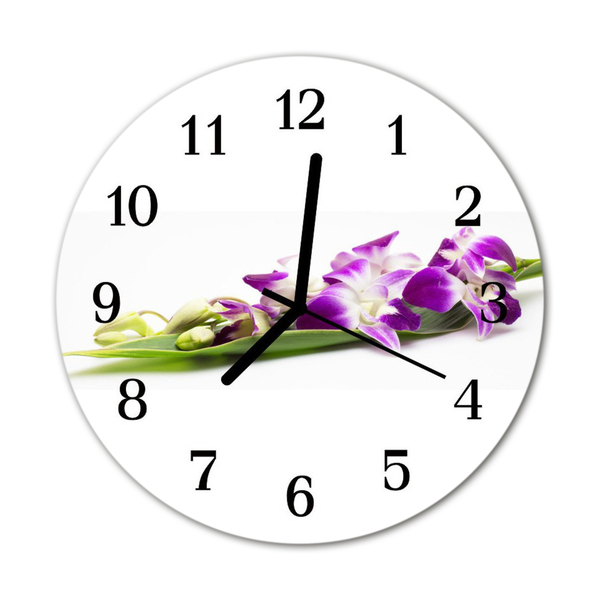 Reloj de vidrio Flores