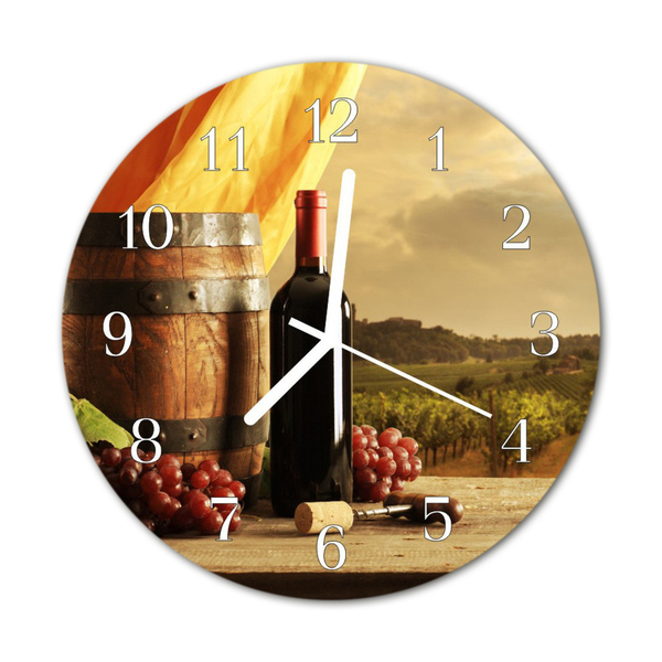 Reloj de vidrio Barril para el vino