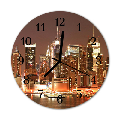 Reloj de vidrio Ciudad edificios