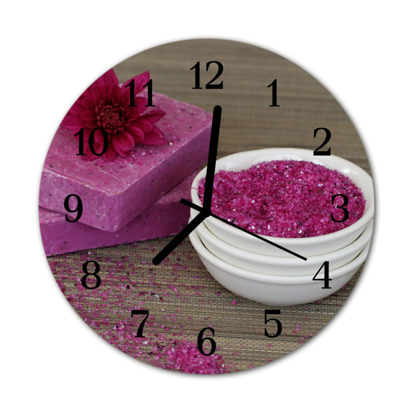 Reloj de vidrio Flor