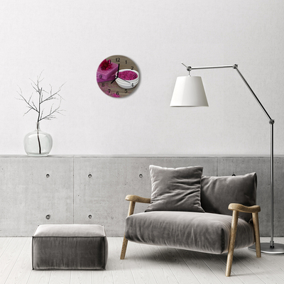 Reloj de vidrio Flor