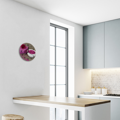 Reloj de vidrio Flor