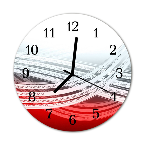 Reloj de vidrio Abstracto