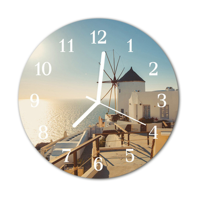 Reloj de vidrio Santorini