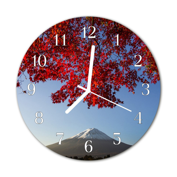 Reloj de vidrio Hojas del monte