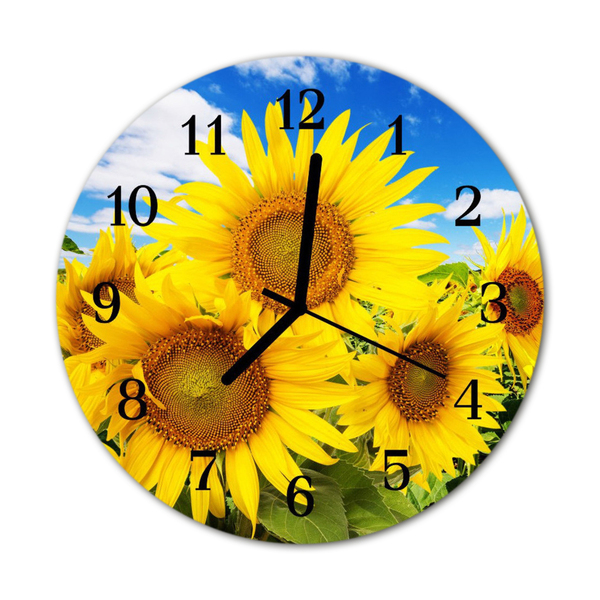 Reloj de vidrio Girasol 