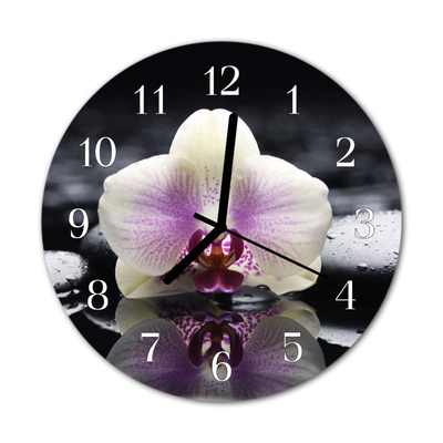 Reloj de vidrio Orquídea