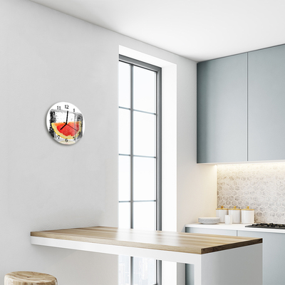 Reloj de vidrio Dado pomelo