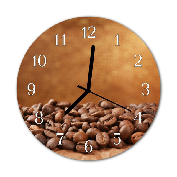 Reloj de vidrio Granos de café