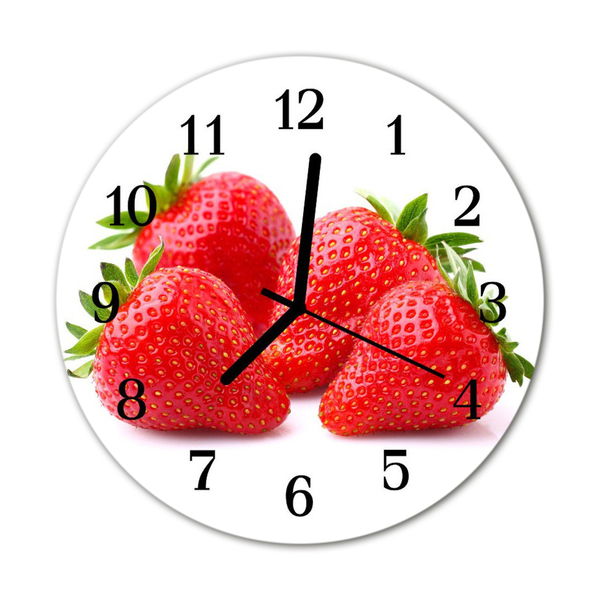 Reloj de vidrio Fresas