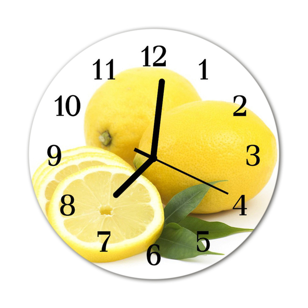 Reloj de vidrio Limones
