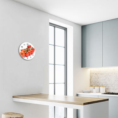 Reloj de vidrio Tomates