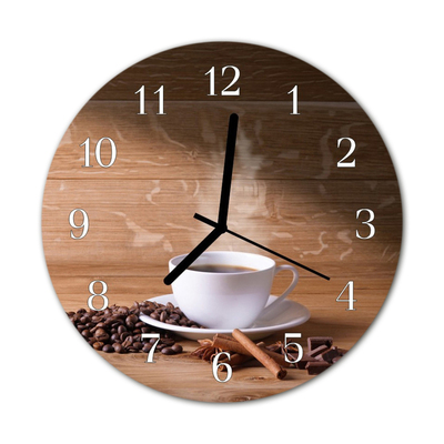 Reloj de vidrio Café