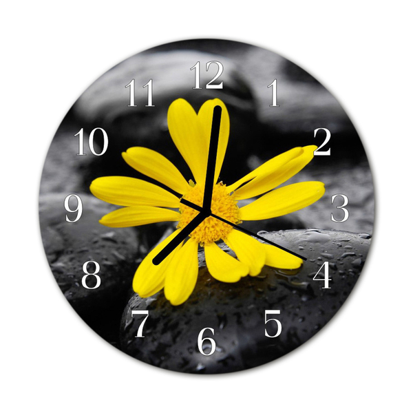 Reloj de vidrio Flor